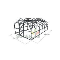 Nestandartinių išmatavimų Dvišlaitis šiltnamis 3500×6000 3 - Sodenis.lt