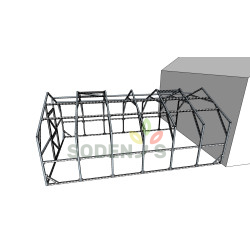 Nestandartinių išmatavimų Dvišlaitis šiltnamis 3500×6000 4 - Sodenis.lt