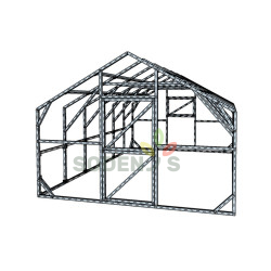 Nestandartinių išmatavimų Dvišlaitis šiltnamis 3450x5550 3 - Sodenis.lt